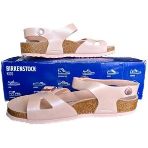 Birkenstock Kids‎ Rio Sandals Pink Rose EVA Adjustable Straps EU 34 Sz 3